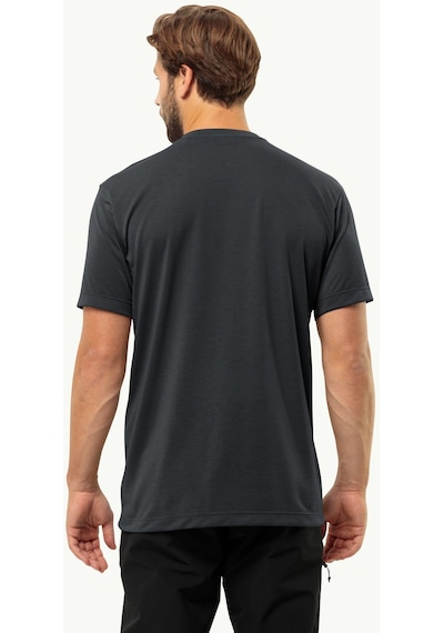 Jack Wolfskin Vonnan S/s T M Erkek T-shirt-28382-siyah Siyah