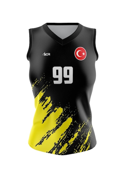 Acr Giyim Voleybol Forması Model 717 - Kişiye Özel İsim Ve Numara Yazılabilir, Dijital Baskı Tasarım Tek Üst