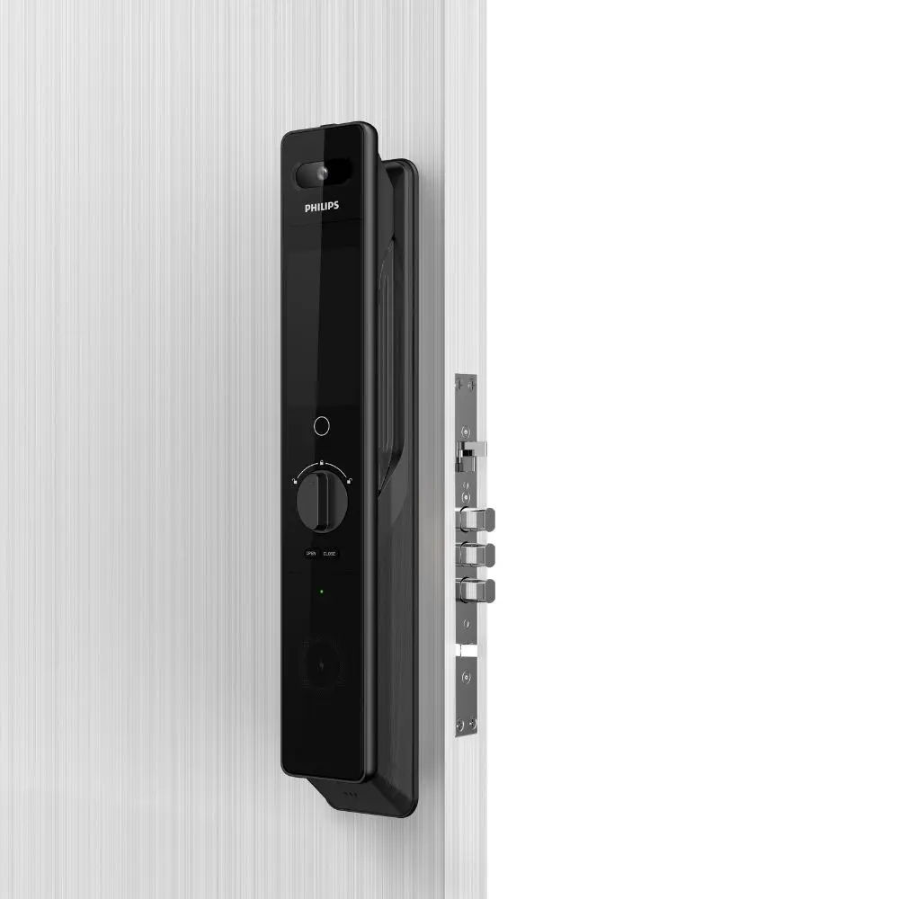 Philips Akıllı Kilit Ddl902-mfvp-11hws , Üç Kameralı, Yüz Tanıma, Avuç Tanıma, Wifi Siyah