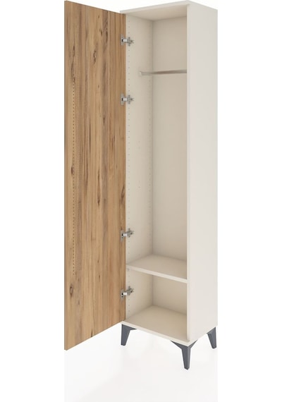 Arges Dolap Tek Raflı Tek Kapaklı Tek Askılı 44x30x182 Aytaşı... Aytaşı