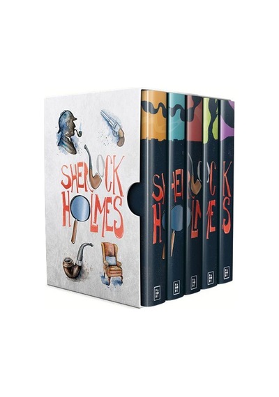 Sherlock Holmes Serisi Kutulu Set - 5 Kitap Takım - Arthur Conan Doyle - Parodi Yayınları