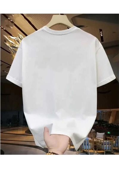 Kozia Outdoors Maloçbey Modern Black Baskılı Oversize Unisex Basic O Yaka T-şhirt Beyaz Beyaz