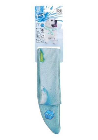 M-pets Cooling Serinletici Köpek Yakalığı L Mavi Çok Renkli