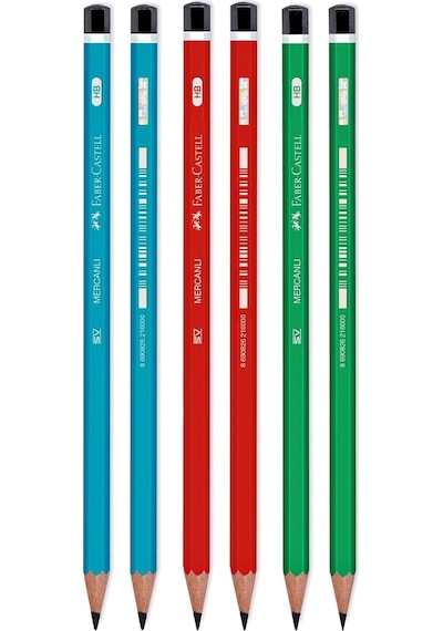 Faber-Castell Mercanlı Kurşun Kalem - 6 Adet