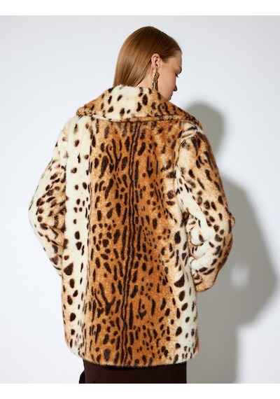 Koton Koton X Melis Ağazat - Leopar Desenli Peluş Kaban Kruvaze Düğmeli Cepli Deve Tüyü Desenli 5wak00249ew Camel Desenli Camel Koton Koton X Melis Ağazat - Leopar Desenli Peluş Kaban Kruvaze Düğmeli Cepli Deve Tüyü Desenli 5wak00249ew Camel Desenli Camel