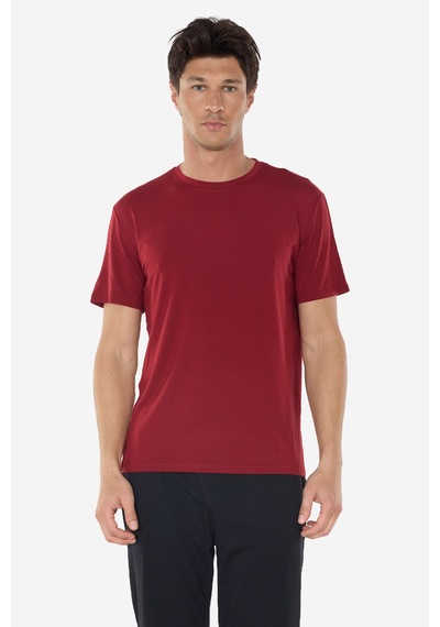 Malabadi Erkek Bordo Bisiklet Yaka Micro Modal Extra Yumuşak Yazlık Pijama Takımı 6030