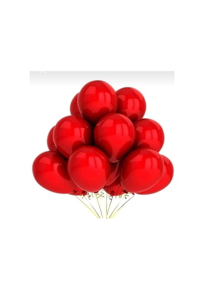 Kırmızı 12 Inç Pastel Balon 10 Lu Kırmızı Kırmızı