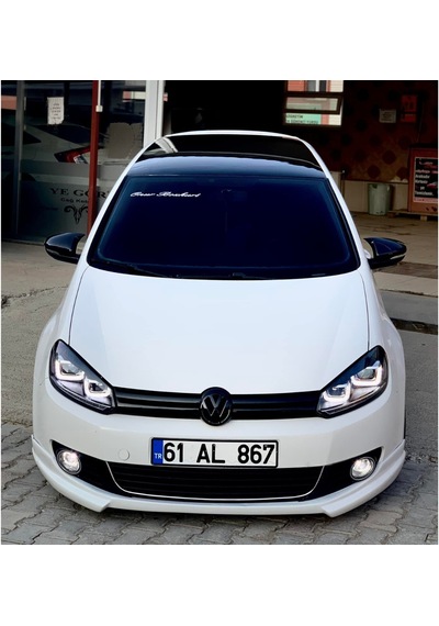 Sts Oto Aksesuar  Golf 6 2008-2012 Batman Yarasa Ayna Kapağı Piano Black Abs Plastik (01)