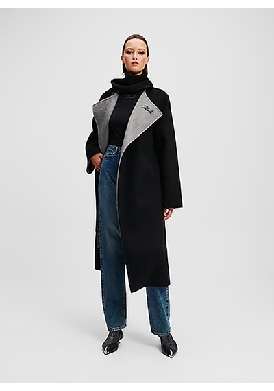 Karl Lagerfeld Koyu Mavi Kadın Lyocell Karışımlı Denim Pantolon A1w10087