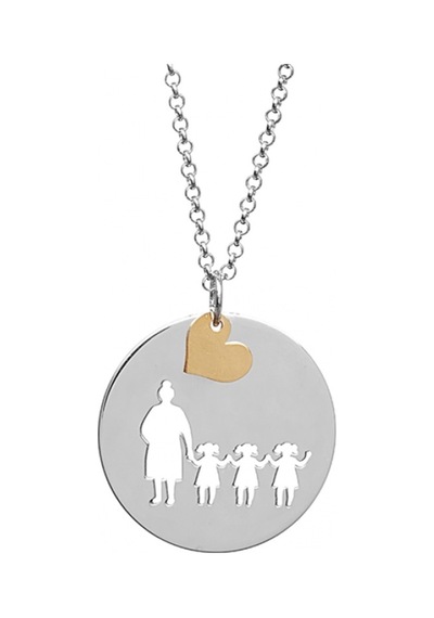 Aile Desenli Gümüş/Altın Kolye 431257736