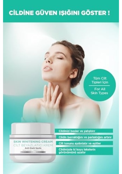 Tr Cilt Beyazlatıcı Krem, Leke Ve Renk Tonu Eşitsizliği Karşıtı, Alpha Arbutin Ve Vitamin C 100 Ml