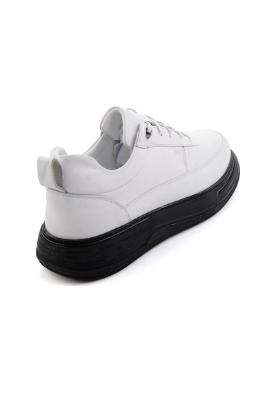 Bambi Beyaz Hakiki Deri Erkek Sneaker E01080256343