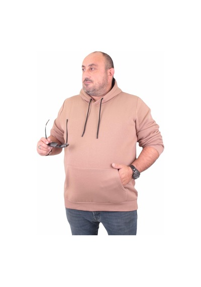 Moc Grande Mocgrande Büyük Beden Erkek Basic Sweat Kapüşonlu 11700 S.Kahve-S.Kahve Moc Grande Mocgrande Büyük Beden Erkek Basic Sweat Kapüşonlu 11700 S.Kahve-S.Kahve