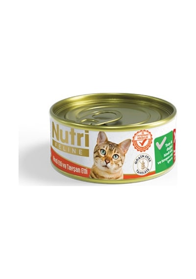Nutri Feline Hindi ve Tavşan Etli Yetişkin Kedi Maması 85 G