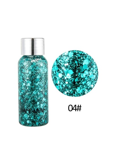 Makyaj Sim Göz Çevresi Yüz Ve Vücut Parlatıcı Sim Glitter Jel 50 Ml Turkuaz