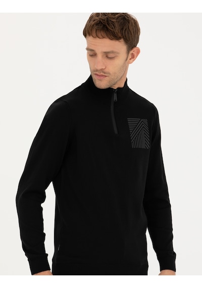 Pierre Cardin Erkek Siyah Triko Kazak 50279431-vr046 Siyah