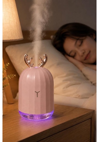 Premium Salon Alışveriş Hediyelik Hava Nemlendiricisi Buhar Makinesi 220 Ml Pembe H1