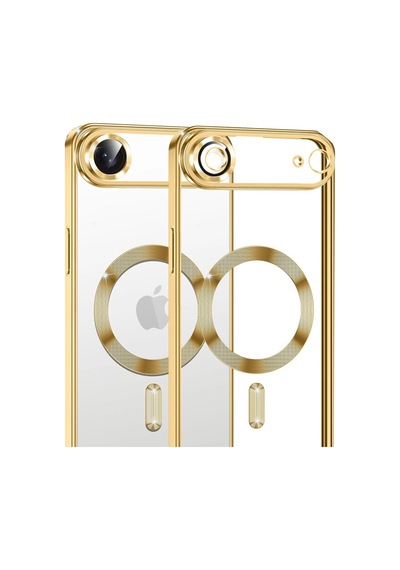 Apple Uyumlu iPhone 17 Air Kross Magneticsafe Kapak - Gold 0.2M-Çok Renkli