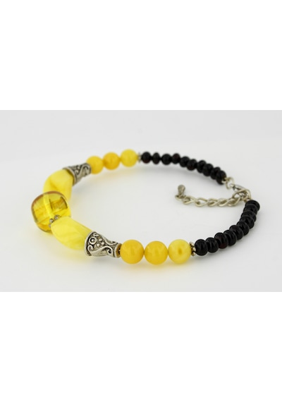 Kehribar Bayan Bileklik Özel Tasarım Ambergold Blk23-68 Çok Renkli