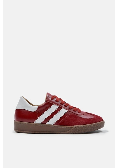 Sasha Kırmızı Hakiki Deri Kadın Sneaker Kırmızı