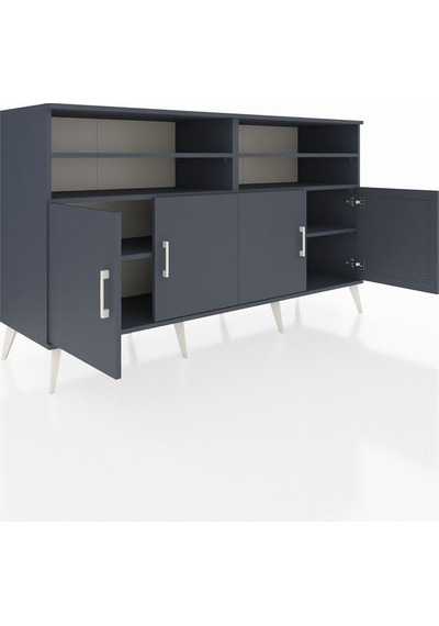 Hyperion Konsol 6 Raflı 4 Kapaklı 176x44x99 Antrasit-antrasit Antrasit-antrasit Hyperion Konsol 6 Raflı 4 Kapaklı 176x44x99 Antrasit-antrasit Antrasit-antrasit