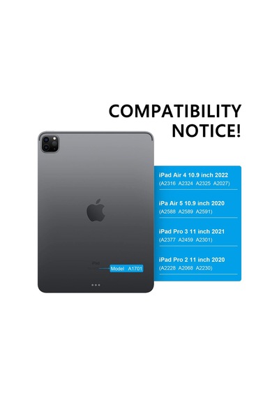 Nillkin Apple Uyumlu iPad air 5 4 nesil Klavyekılıfı standlı kalemtutucu kamerakoruma Pro11inç 1 2 3