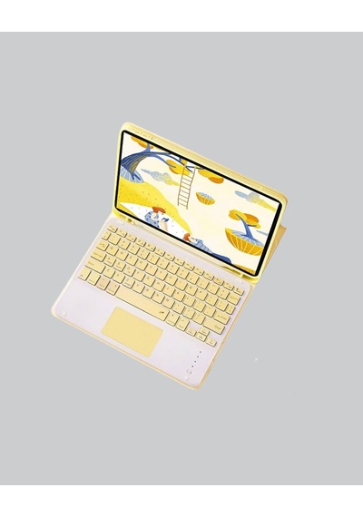 Bluetooth Klavye Kablosuz Sessiz Tuşlu Android İos Windows Uyumlu Kompakt Taşınabilir Tasarım