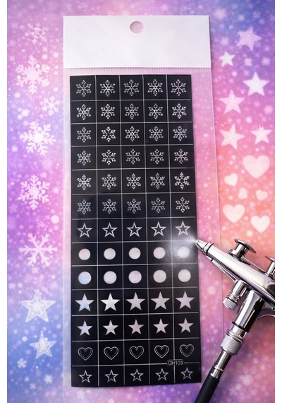 Pro Art Airbrush Nail Stencil Series No:05