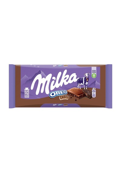 Milka Oreo Choco Sütlü Bisküvi Parçalı Çikolata 100 G - 8 Adet Tarı