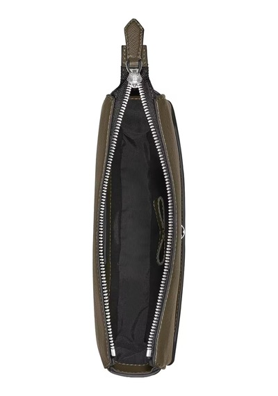 Montblanc Sartorial Deri Dikey Çapraz Çanta 221562 Haki