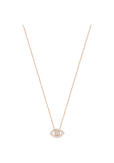Küçük Göz Gümüş Kolye Rose Gold