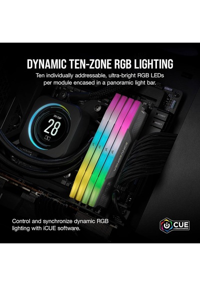 Vengeance Rgb 32gb 2x16gb 6400mhz Ddr5 C36 1,4v Ram Cmh32gx5m2b6400z36