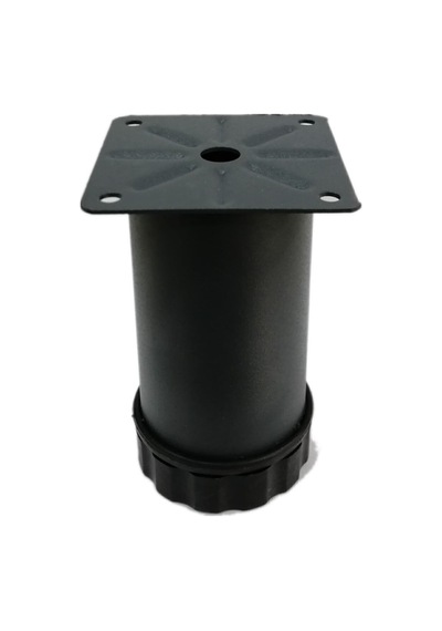 Tablalı Metal Baza Kanepe Dolap Tezgah Mobilya Ayağı Antrasit Gri 10 Cm Çap: 51 Mm Siyah Diğer