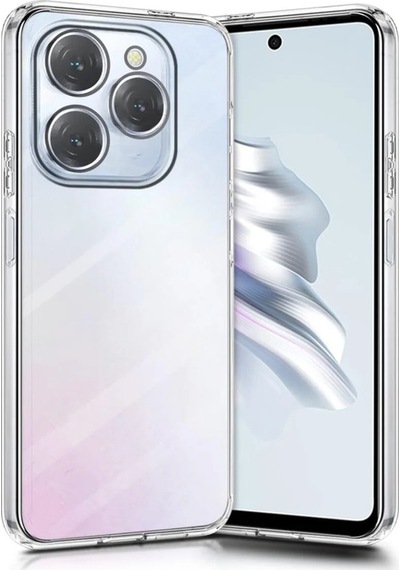 Ceptecepnet İnfinix Hot 20i İle Uyumlu Özel Tasarım Baskılı Kamera Korumalı Şeffaf Telefon Kılıfı 6