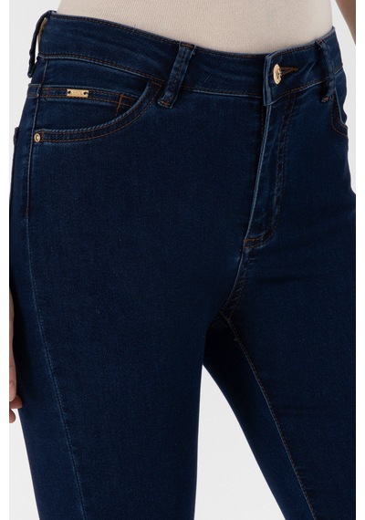 U.S. Polo Assn. Kadın Koyu Mavi Toothpick Fit Jean Pantolon 50307833-DN0023