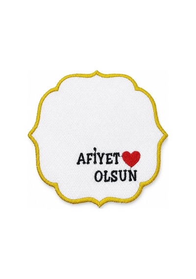 Gold Nakış İşlemeli 6'lı Kahve Yanı Sunum Peçetesi Çeyizlik Kahve Altı Sunum Peçetesi Zelmira Gümüş