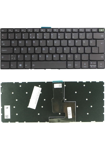 Lenovo Uyumlu ideaPad S145-14IIL, 81W6 Klavye Tuş Takımı TR Q Gri Dizüst