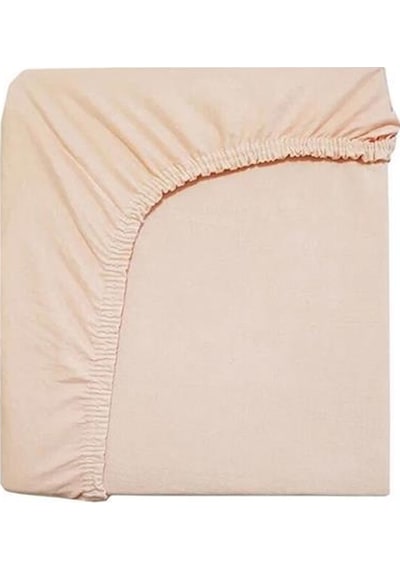 3 Adet 65x95 Cm Anne Yanı Lastikli Penye Kumaş Bebek Çarşafı-gri-pembe