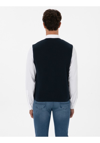 Pierre Cardin Erkek Lacivert Yelek Triko 50317313-vr033 Lacivert