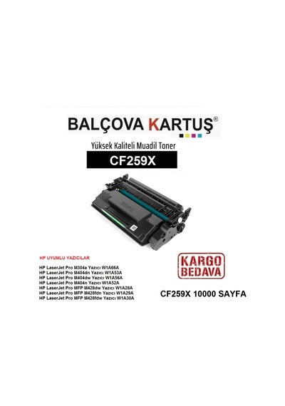 Hp Laserjet Pro M404Dn W1A53A-Cf259X Uyumlu Toner 10000 Sf.