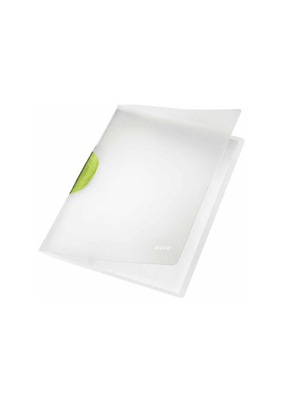 Leitz Wow A4 Colorclip Magic Sıkıştırmalı Dosya, Yeşil, 30 A4 Sayfa Kapasiteli, Esnek Plastik, 41740059 Diğer