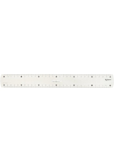 146109 30 Cm Trıple Desimetre Plastik Cetvel Çok Renkli