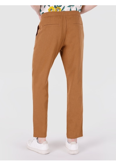 Colin's Colins Regular Fit Orta Bel Düz Paça Kahverengi Erkek Pantolon 001