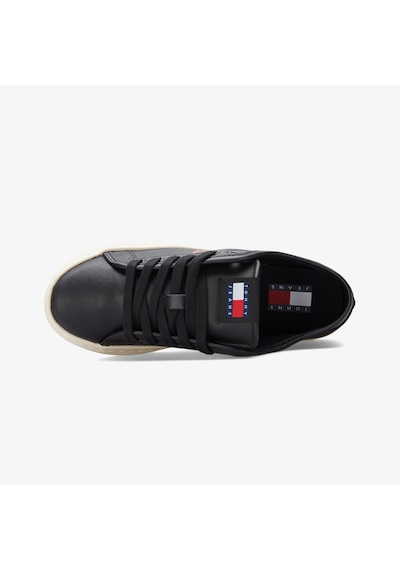 Tommy Hilfiger Tommy Jeans Court Low Kadın Siyah Spor Ayakkabı En0en02875 Siyah