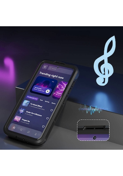Galaxy   Uyumlu  S24 Plus Magsafe Şarj Özellikli 1-1 Su Geçirmez Kılıf - Siyah Siyah