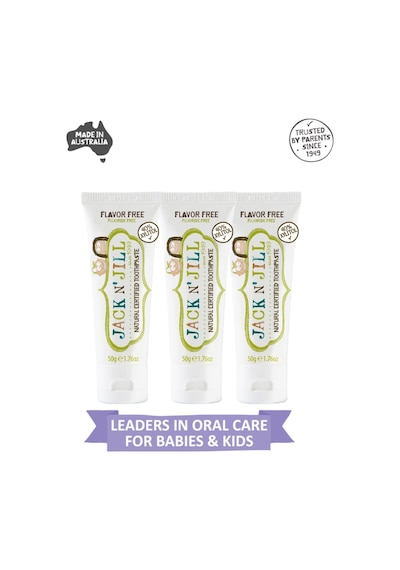 Jack N Jill Doğal Sertifikalı Diş Macunu Aromasız 3 Lü Paket 3x50g