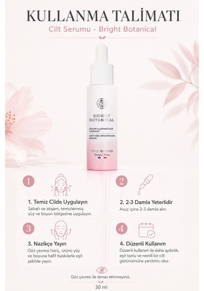 Leke Karşıtı Aydınlatıcı Cilt Serumu 30 Ml - Beyaz Tagua Tohumu Niasinamid C Vitamini Bakım 25+ Yaş