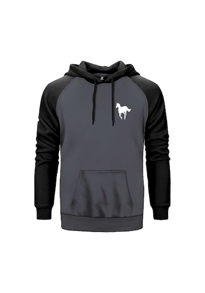 Deftones White Pony Logo Gri Renk Reglan Kol Sweatshirt Gri