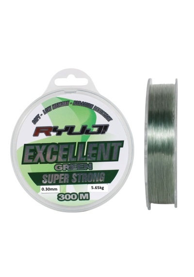 Ryuji Excellent 0.30mm 300m Green Monofilament Misina