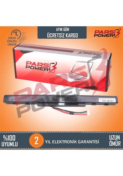 Acer Uyumlu Aspire E5-774G-53XE Notebook Batarya - Pil (Pars Power) 14.8V 2200mAh. 420386